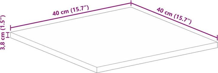 Actual product image vidaXL Tischplatte (40 x 40 cm)