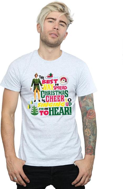 Immagine prodotto Elf Christmas Cheer Maglietta Uomo (L)