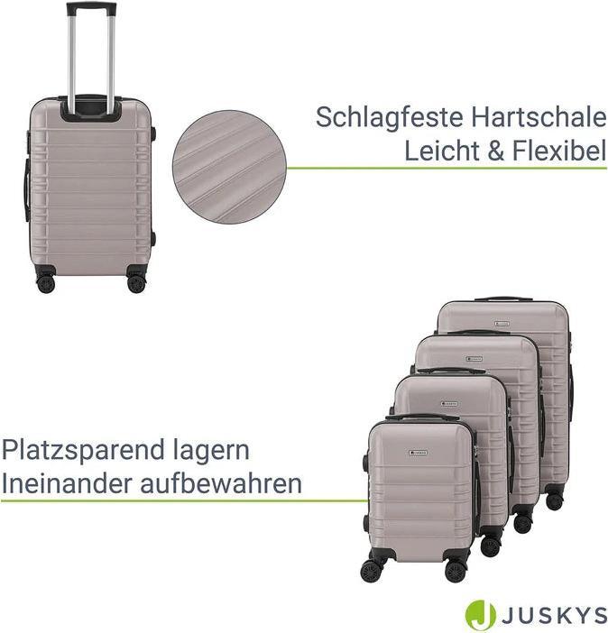 Immagine prodotto Juskys Set di valigie rigide Roma (41 l)