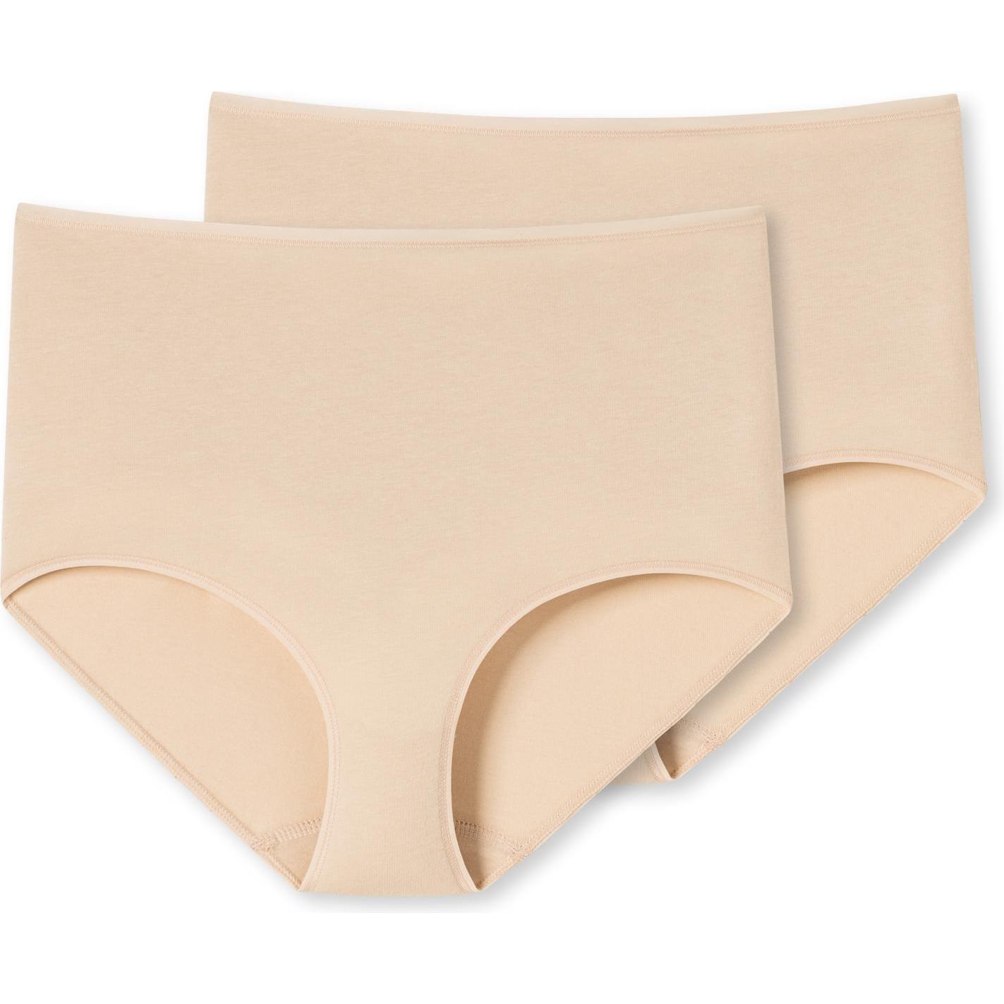 Schiesser, Damen, Unterhosen, 2erPack 95/5 Maxi, Beige, (48, 2er Pack)