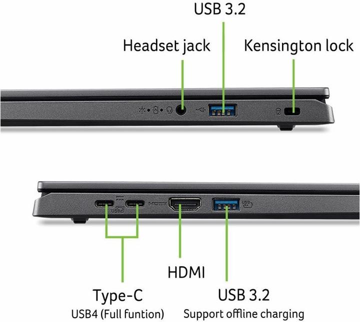 Actual product image Acer Aspire 15 (15.60", AMD Ryzen 7 8840HS, 16 GB, 1000 GB, DE)