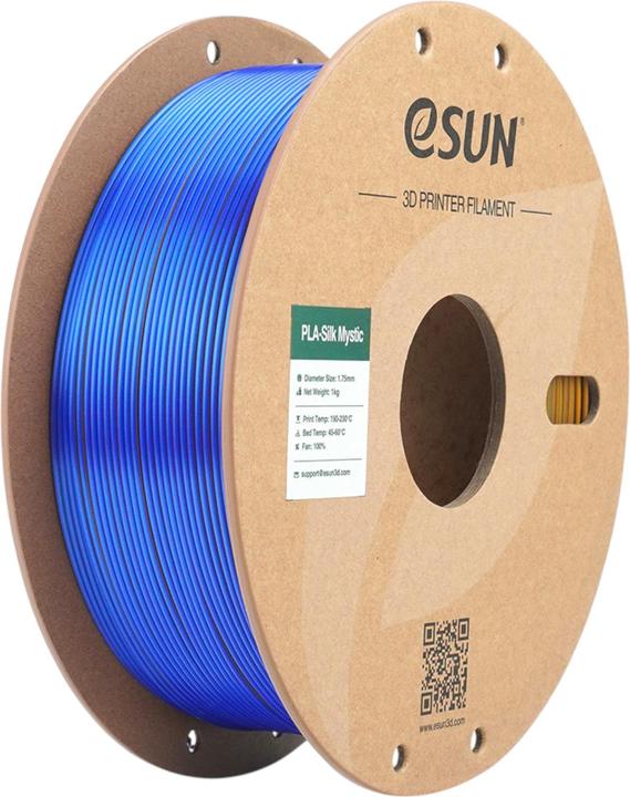 Produktbild eSUN ePLA-Silk Mystic Gold-Blau-Purple Filament 1.75mm 1Kg (PLA, 1.75 mm, 1000 g, Mehrfarbig)