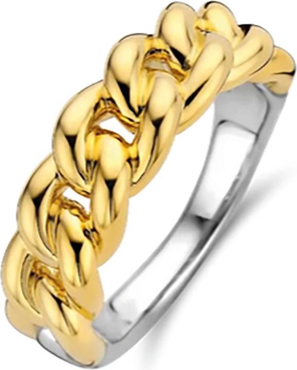 Immagine prodotto Ti Sento Milano Anello a catena design bicolore placcato oro 12209SY (56, 925 Argento)