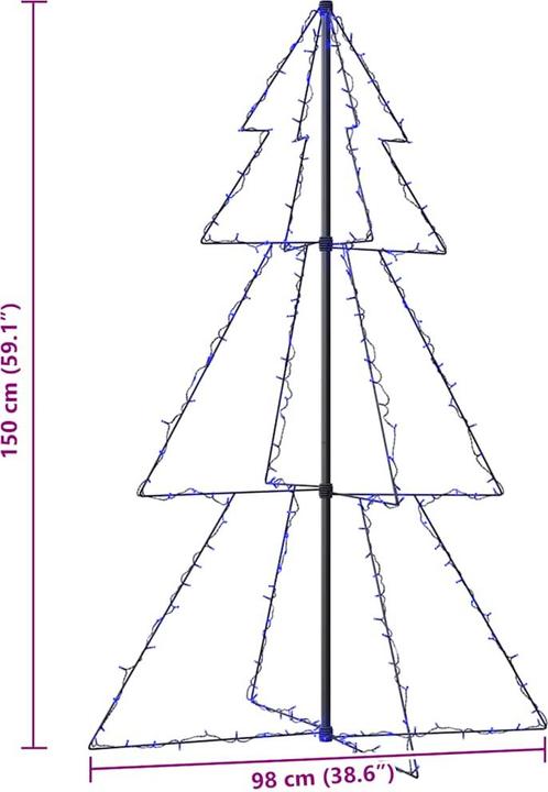Produktbild vidaXL Weihnachtskegelbaum