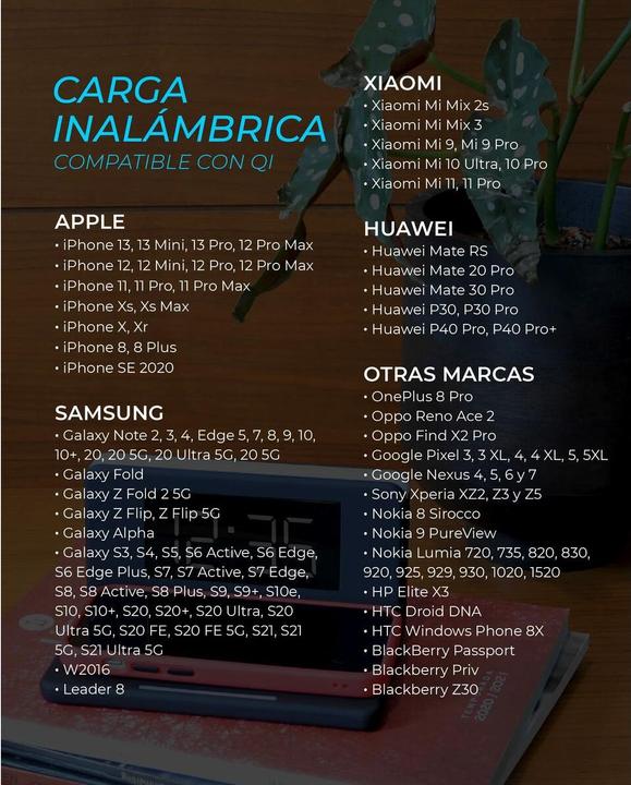Image du produit KSIX Réveil & chargeur QI