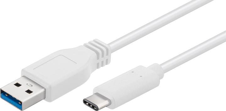 MicroConnect USB3.1CA2W 2m USB A USB C White USB Cable (2 m, USB 3.2 Gen 1)