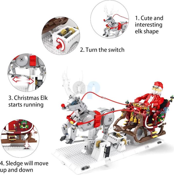 Actual product image ReoBrix Christmas sleigh