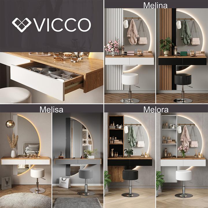 Actual product image Vicco Melisa with lighting (120 x 40 x 161 cm)