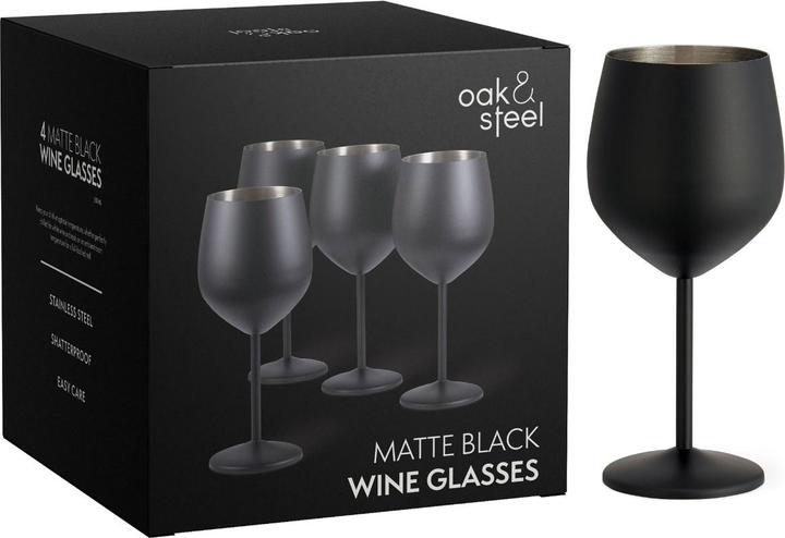 Immagine prodotto Oak & Steel Bicchieri da vino (50 cl, 4 Occhiali, Set di bicchieri da vino)