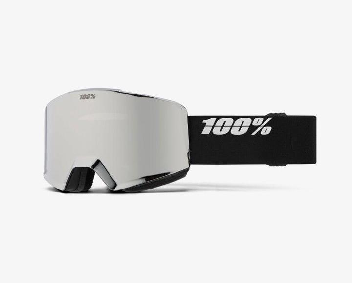 Actual product image 100% NORG HiPER Goggle Black/Silver