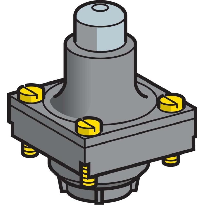 Thumbnail - Schneider Electric Endestophoved ZCKD Stempel f/ XCK-S, Taster + Schalter, Schwarz