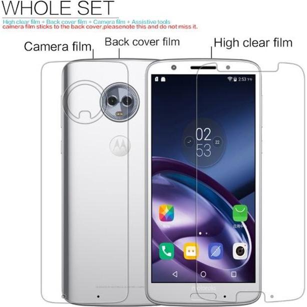 Nillkin Super Clear Series Schutzfolie (1 Stück, Motorola Moto G6), Smartphone Schutzfolie, Transparent