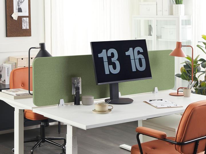 Immagine prodotto Beliani Divisorio per scrivania verde chiaro 180 x 40 cm WALLY (180 x 40 cm)