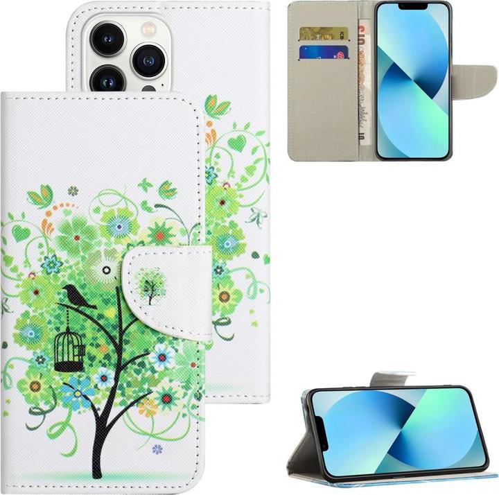 Immagine prodotto Ueli Express Custodia a libro per iPhone 15 Pro Max con tasca per carte di credito Verde Albero (Apple iPhone 15 Pro Max)