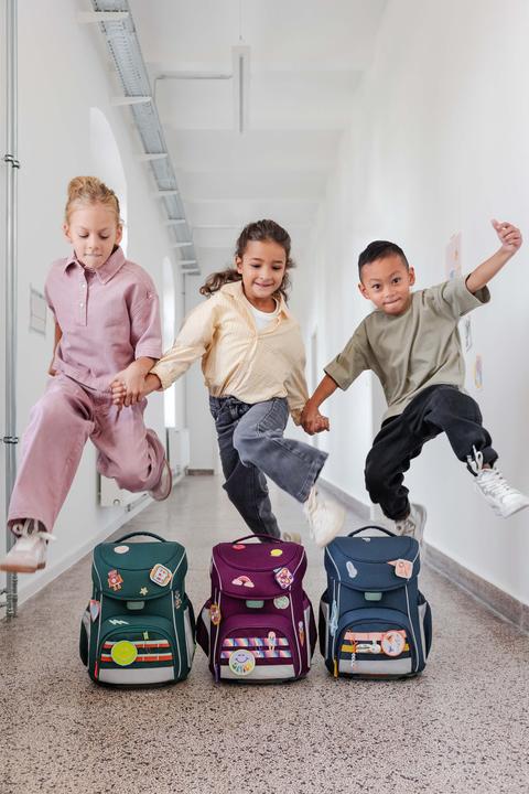 Actual product image Lässig Schulranzen-Set 6-tlg. Slim Unique navy (21 l)