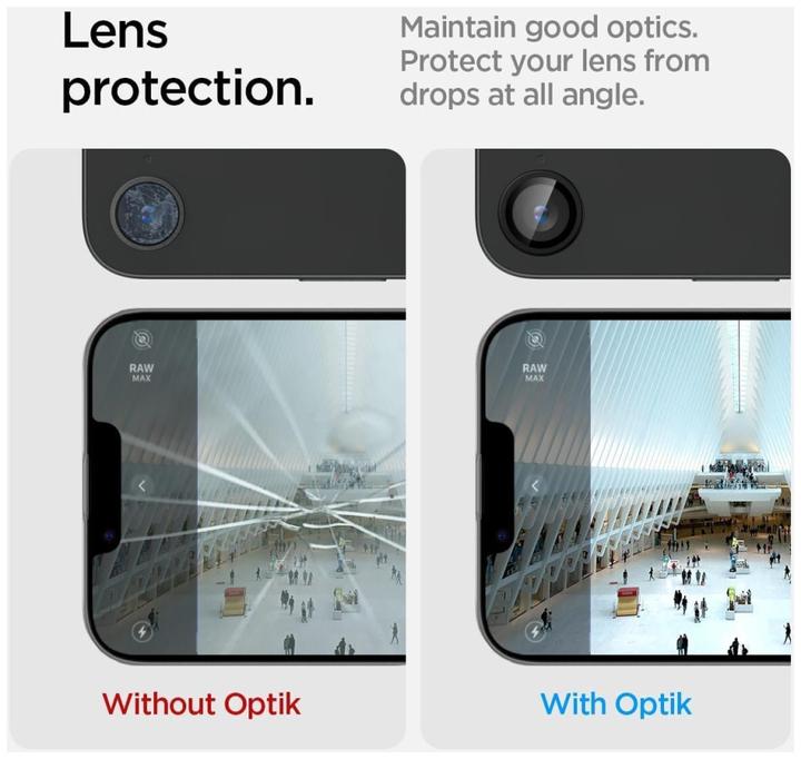 Immagine prodotto Spigen Optik Pro EZ Fit (2 pz., Apple iPhone 16e, Apple iPhone 17e)