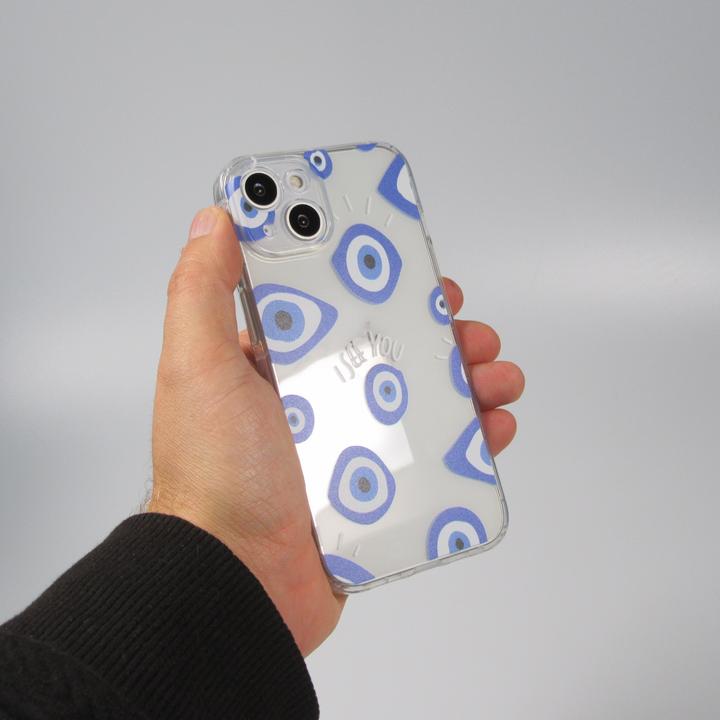 Produktbild PhoneLook Hülle Gummi Silikon transparent artistische Muster Nr. 2 (Apple iPhone 14)