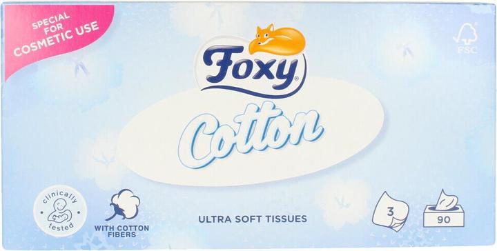 Produktbild Foxy FACIAL COTTON pañuelos ultra suaves 90 uds