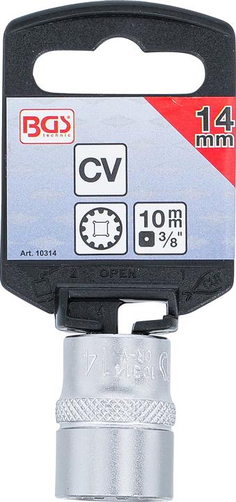 Produktbild BGS Steckschlüssel-Einsatz Gear Lock Antrieb Innenvierkant 10 mm (3/8") SW 14 mm (14 mm)