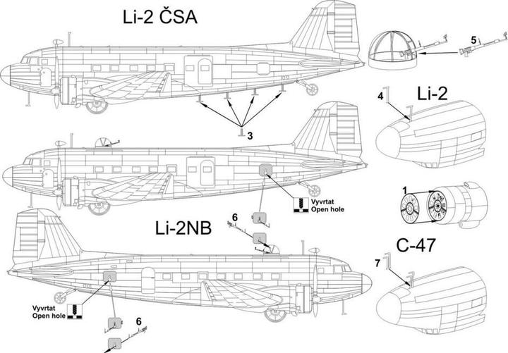 Actual product image Brengun Douglas C-47- Lisunov Li-2