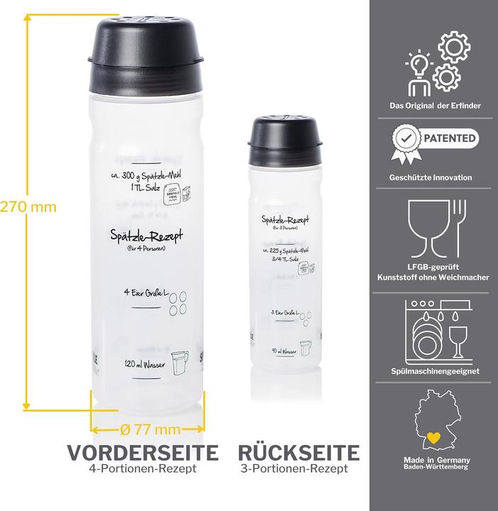 Produktbild Wate Spätzle Shaker (875 ml)
