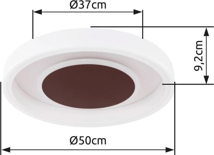 Image du produit Globo Plafonnier Goffi blanc 1xLED (2400 lm)