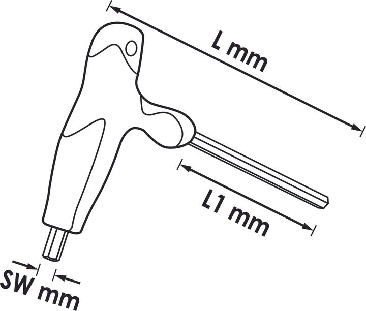 Produktbild Vigor T-Griff Schraubendreher ∙ V2483 ∙ T Profil ∙ T30 (Torx (TX))
