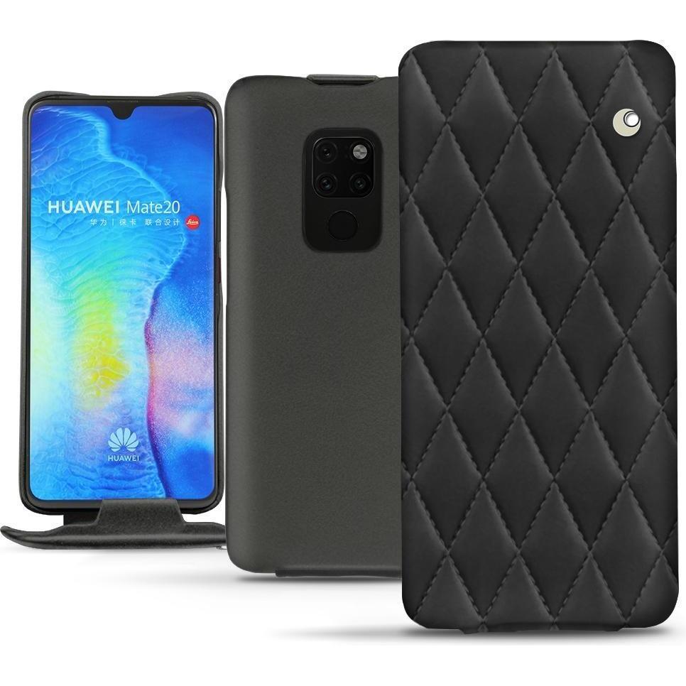 Noreve Lederschutzhülle vertikal (Huawei Mate 20), Smartphone Hülle, Schwarz