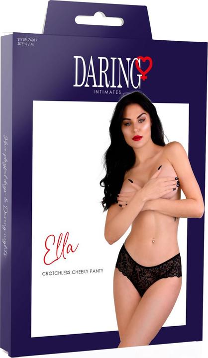 Produktbild Daring Intimates Ella crotchless cheeky panty Schwarz S/M (S, M)