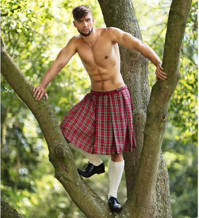 Actual product image Boland Mens Kilt Tartan Skirt