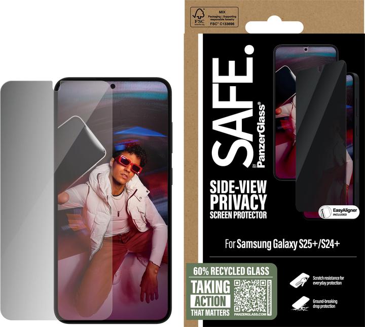 Immagine prodotto PanzerGlass SAFE. Privacy Displayschutz Ultra-Wide Fit (1 pz., Samsung Galaxy S24+, Samsung Galaxy S25+)