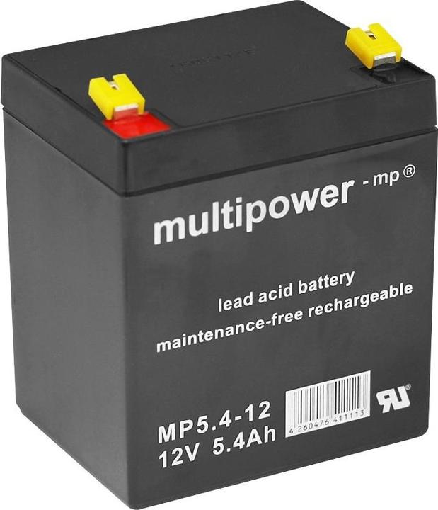 Multipower MP5.4-12 5.4Ah AGM battery (12 V, 5.40 Ah)