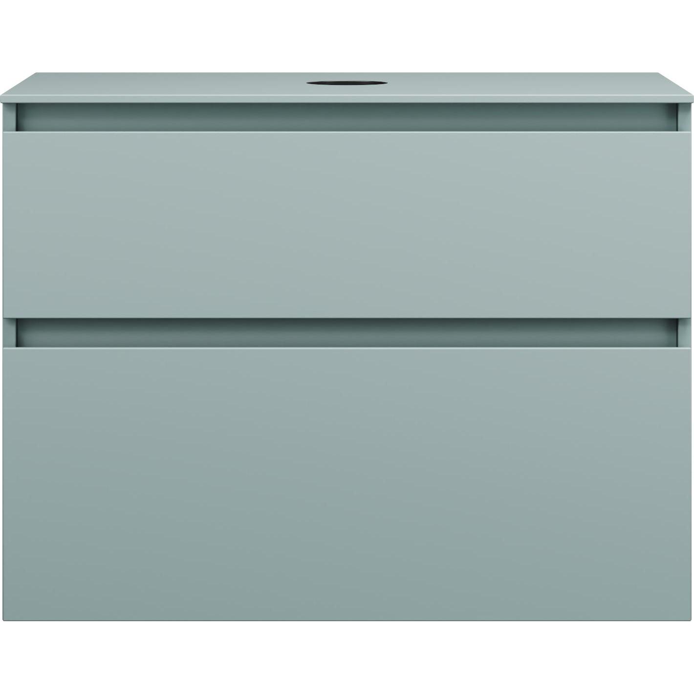 burgbad, Waschbeckenunterschrank, Lin20 Waschtischunterschrank inklusive Konsolenplatte, 2 Auszüge, Tiefe 487mm, 802x487...