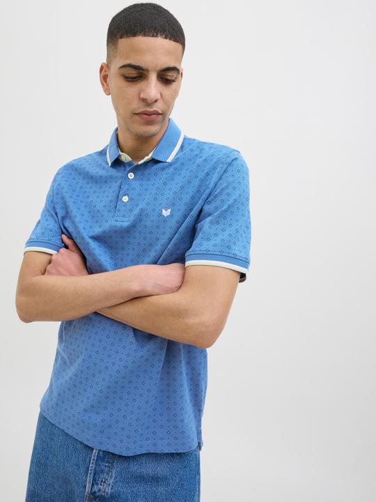 Produktbild Jack & Jones All Over Print Polokragen Poloshirt Poloshirt (XS)