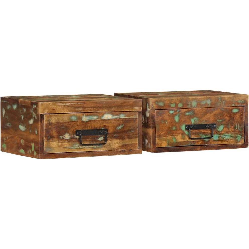 Vidaxl Multicolore Comodino, Wand-Nachttisch (40 X 30 X 19 Cm)