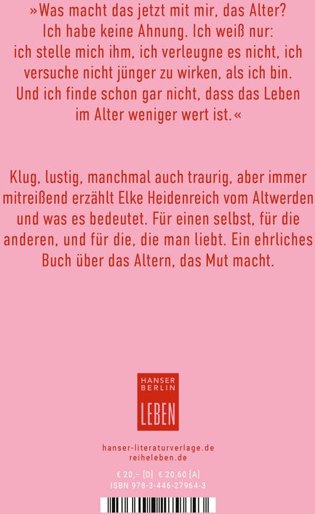 Immagine prodotto Altern (Tedesco, Elke Heidenreich, 2024)