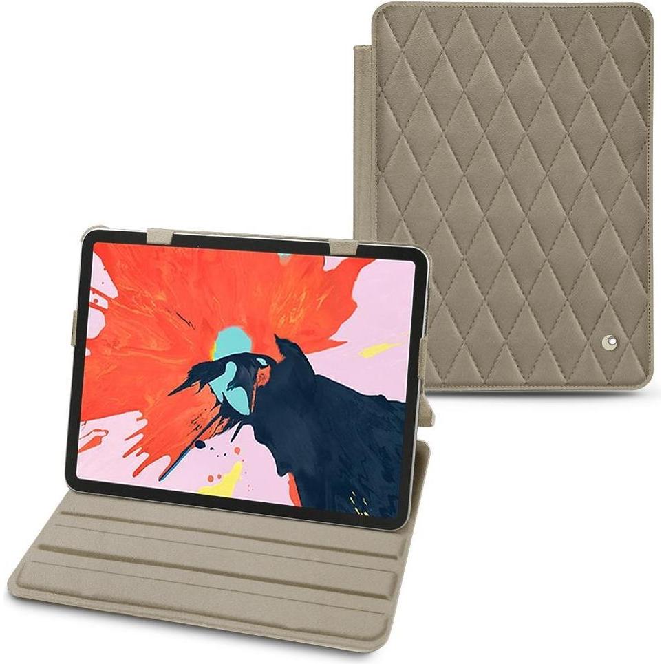 Noreve Lederschutzhülle horizontal (iPad Pro 12.9 2018 (3. Gen)), Tablet Hülle, Beige