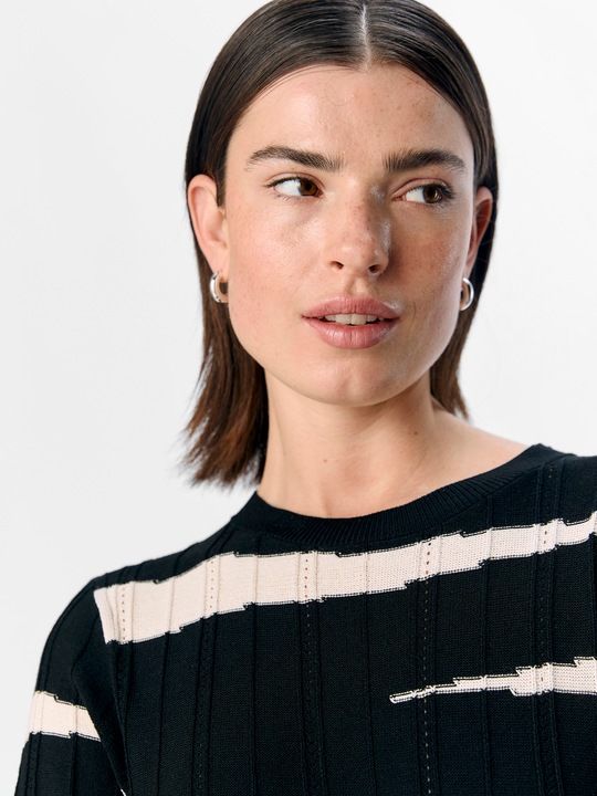 Image du produit Object Robe en tricot rayée (XS)