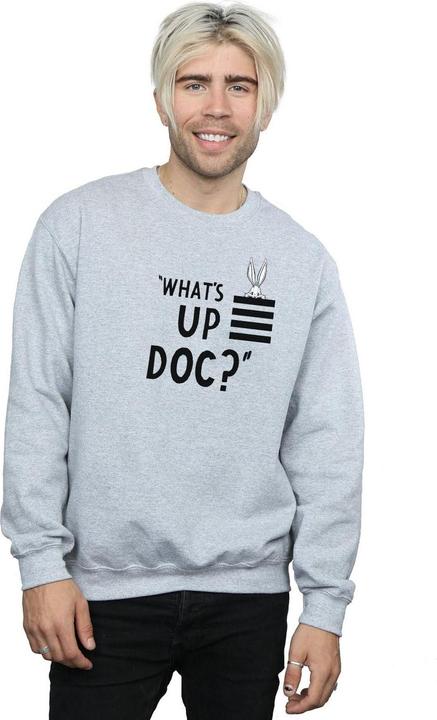 Immagine prodotto Looney Tunes What's Up Doc Felpa Bugs Bunny Strisce Adulto Unisex (XL)