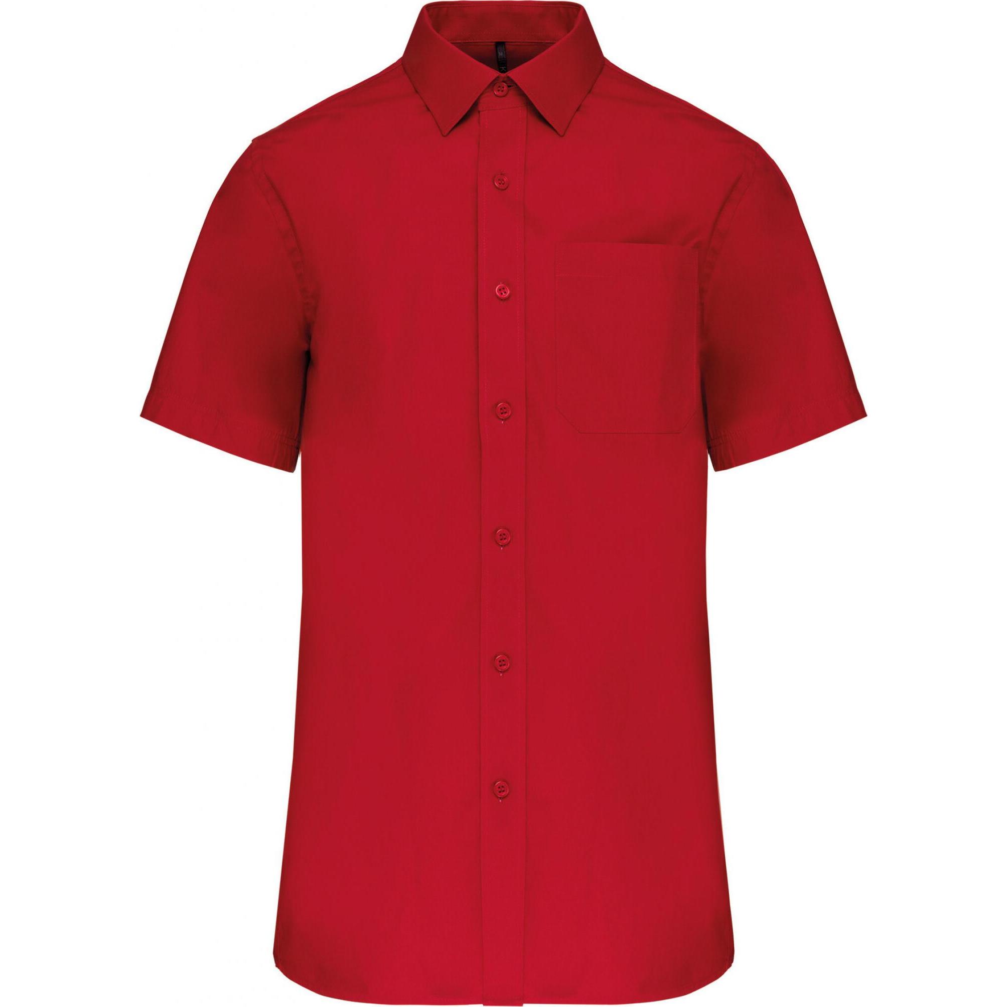 Thumbnail - Kariban, Herren, Hemd, Popeline, Rot, (3XL)