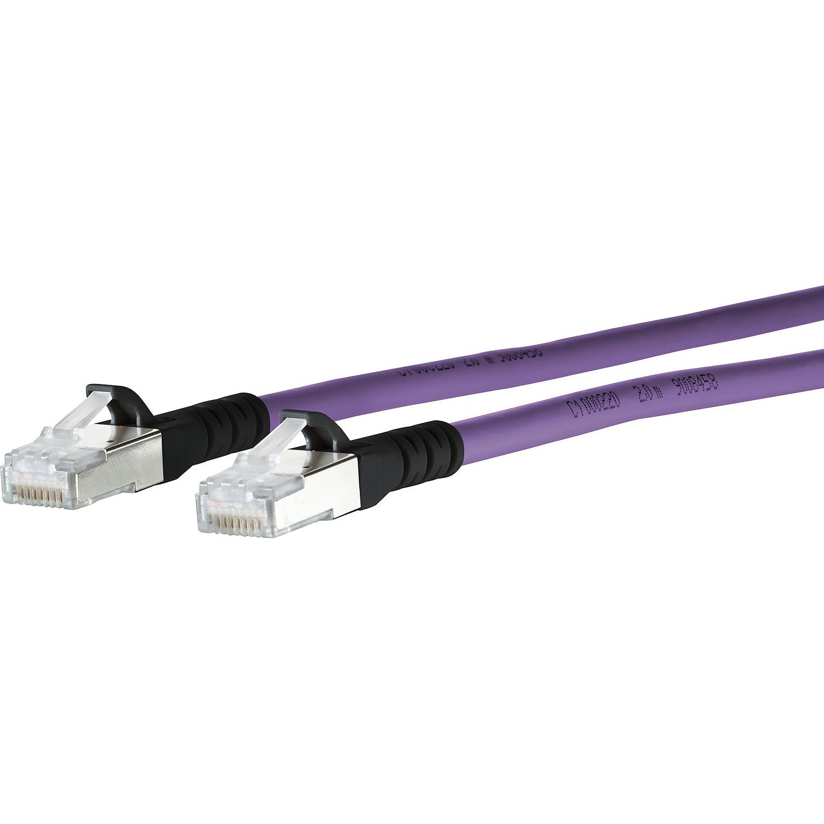 Metz Connect 1308453009-E Netzwerkkabel 3 m Cat6a SF/UTP (S-FTP) Violett (S/FTP, CAT6a, 3 m), Netzwerkkabel