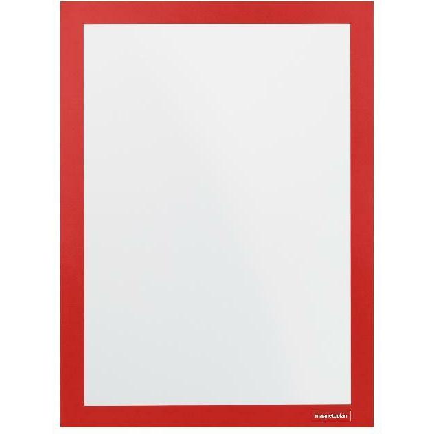 Magnetoplan, Zubehör Präsentieren, Inforahmen magnetofix, DIN A4, rot