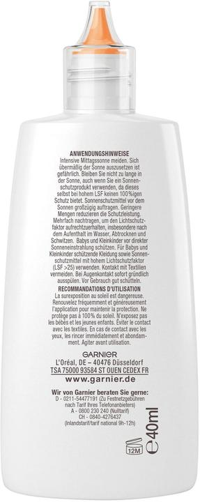 Actual product image Garnier Ambre Solaire Sensitive expert+ Anti-Oxidative Super UV (Sun cream face, SPF 50+, 40 ml)