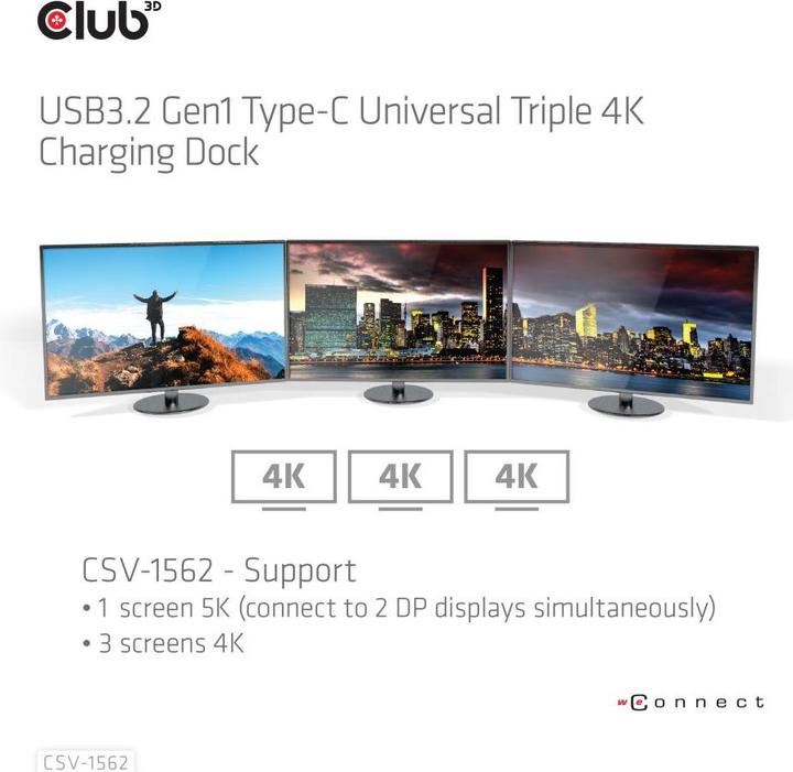 Actual product image Club 3D CSV-1562 (USB-C)