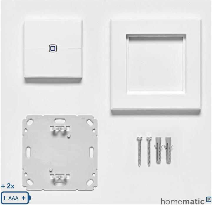Actual product image Homematic IP HmIP Wandtaster 2-fach HmIP-WRC2-2