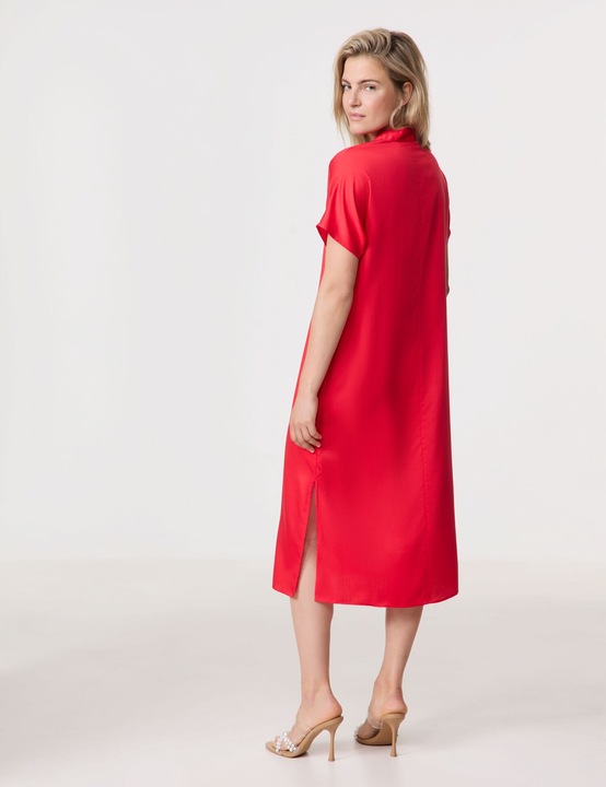 Produktbild Taifun Fliessendes Midikleid mit V-Ausschnitt Kleid Langarm kurz - 62812 (40)