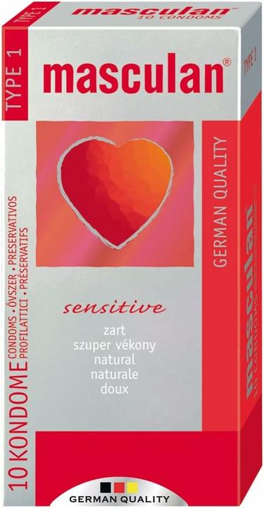 Actual product image Masculan Type 1" (sensitive) 10 delicate pink condoms for sensual moments (10 pcs.)
