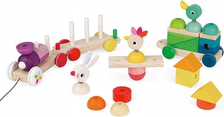 Actual product image Janod Zigolo's big colourful train