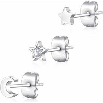 Sagapo, Ohrringe, S'Agapo Set aus drei Glam Click Sck160 Ohrringen