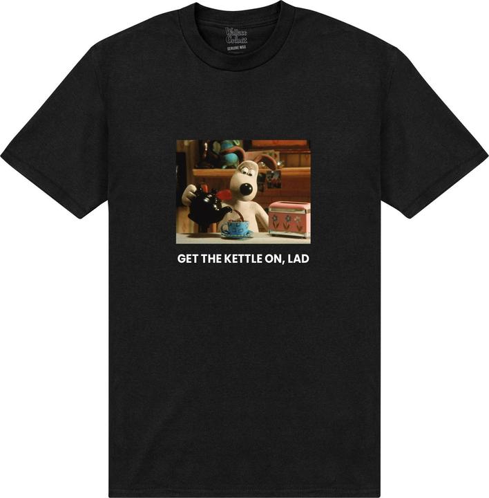 Produktbild Wallace and Gromit Get The Kettle On Lad TShirt (L)